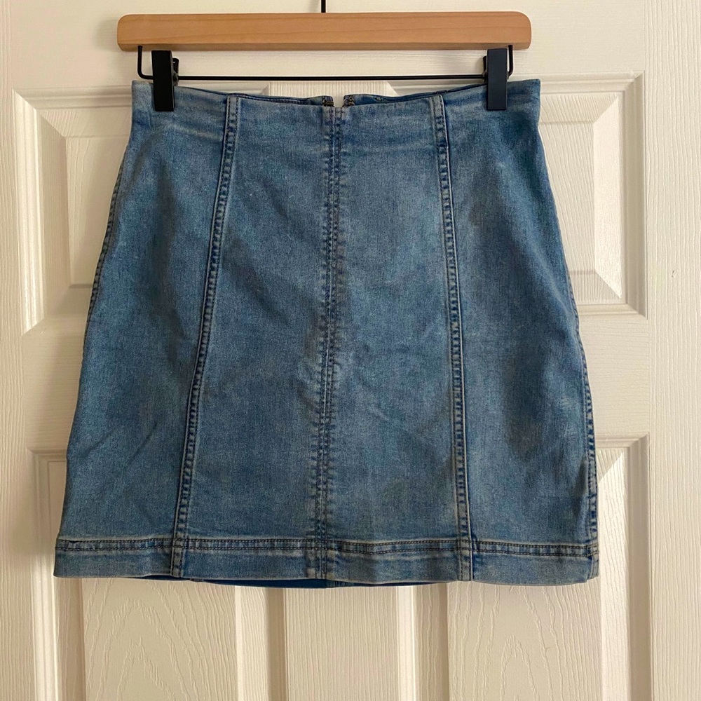 Free people denim skirt